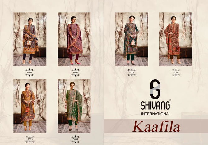 Shivang Kaafila Festive Wear Pashmina Wholesale Dress Material Collection